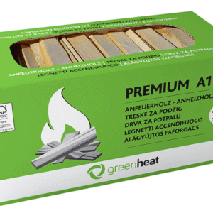 Anzündholz trocken in Karton von Greenheat, 4Kg