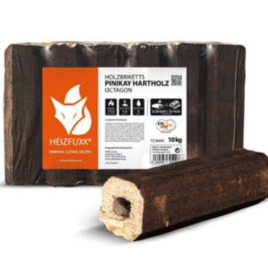 Pini Kay Premium Holzbriketts mit Loch 10Kg PVC