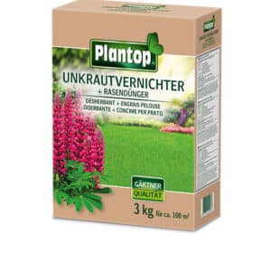 PLANTOP Unkrautvernichter + Rasendünger